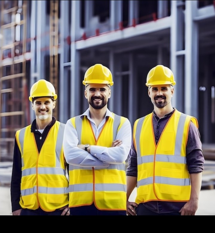 Artisan certifié au travail sur un chantier